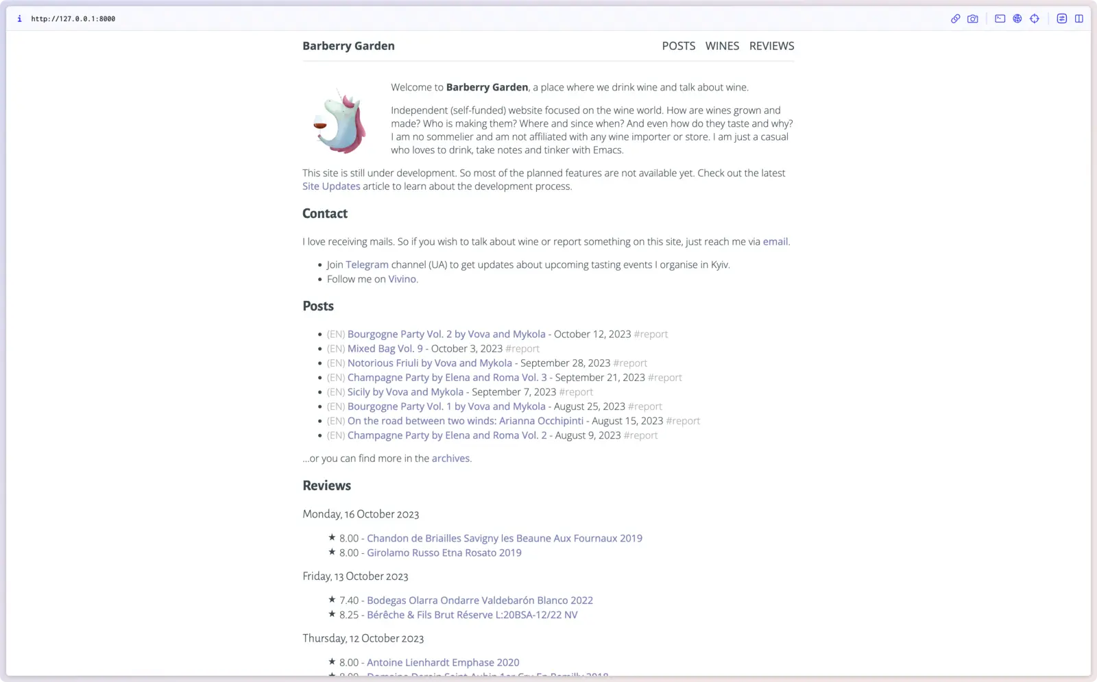 old site